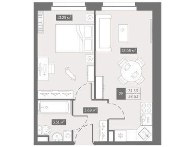 Планировки студии-апартаменты в Апарт-отель «Zoom на Неве» (Зум на Неве)