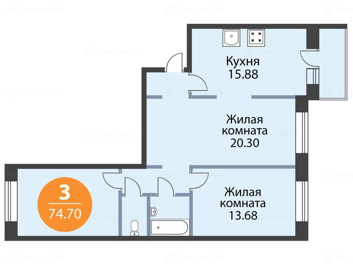 Машинная 3а планировки