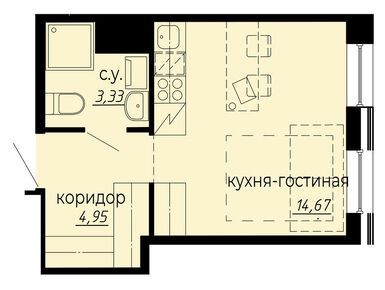 Планировки студии-апартаменты в iD Polytech