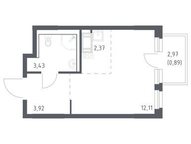 Студия 22.72 кв.м, ЖК «Новое Колпино», 3 326 026 руб.