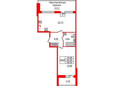 1-комнатная 49.90 кв.м, ЖК «Притяжение», 22 455 000 руб.