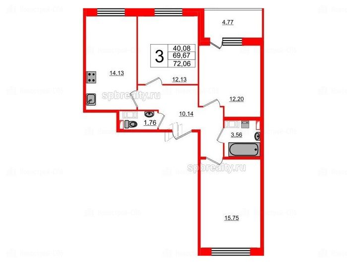 3 Х Комнатная Квартира Красносельская Купить
