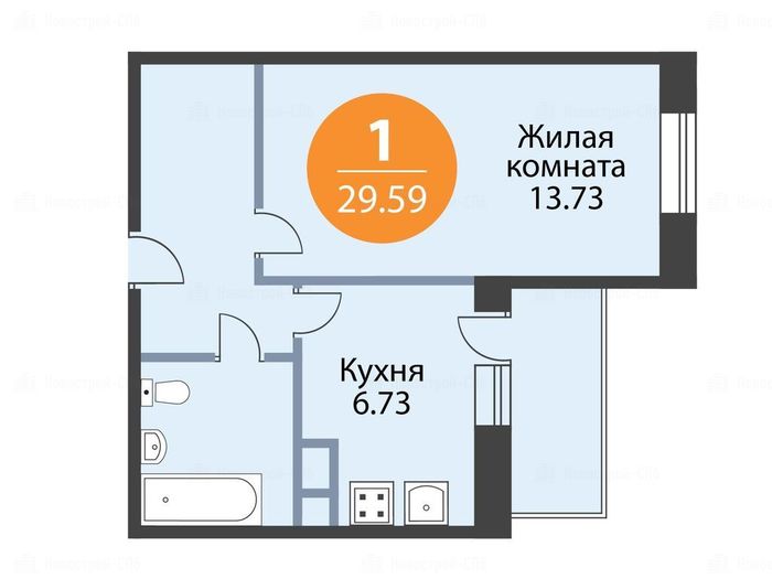 Купить Студию Метро Девяткино Санкт Петербург Вторичка