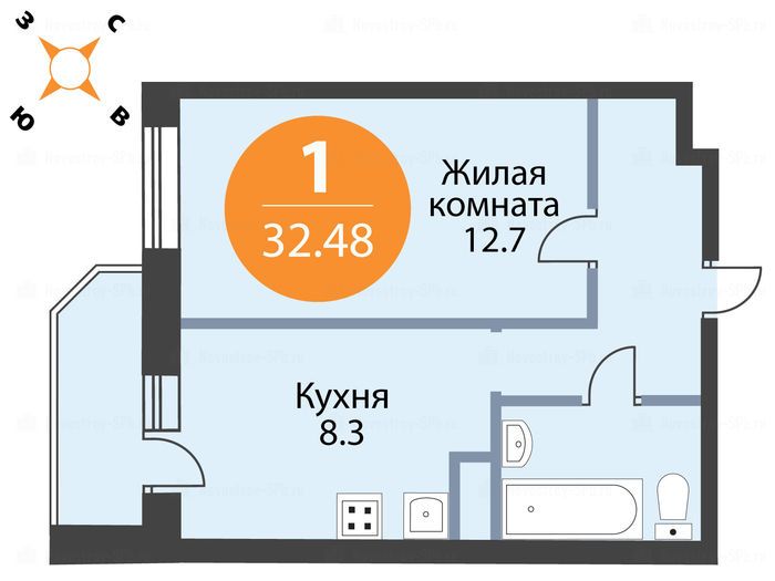 Купить Студию Метро Девяткино Санкт Петербург Вторичка