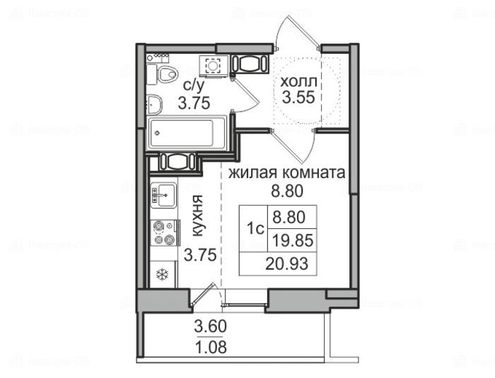 Купить Студию На Парнасе От Застройщика Главстрой